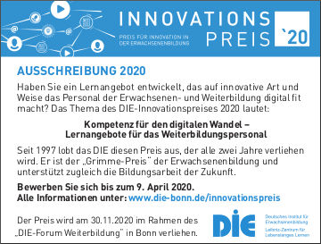 Anzeige DIE-Innovationspreis