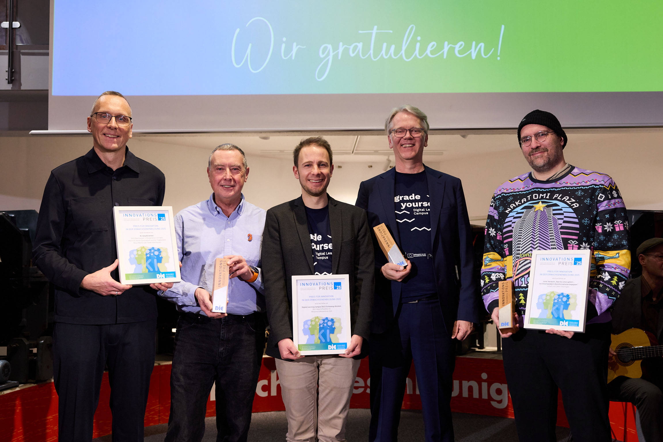 Der DIE-Innovationspreis 2025 - dies sind die Preistr&auml;gerinnen und Preistr&auml;ger