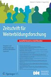 Cover der Zeitschrift für Weiterbildungsforschung
