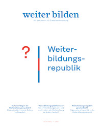 Vorschaubild Cover Heft 2/2024 Weiterbildungsrepublik?