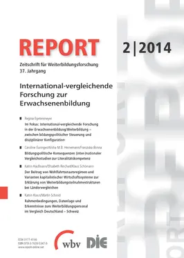 International-vergleichende Forschung zur Erwachsenenbildung