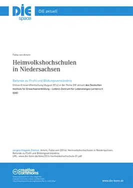 Heimvolkshochschulen in Niedersachsen