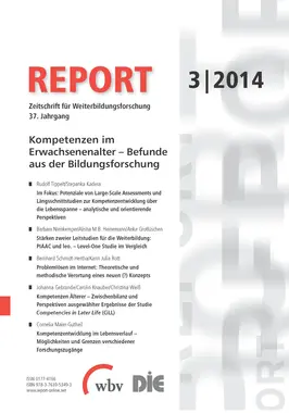 Im Fokus: Potenziale von Large-Scale Assessments und Längsschnittstudien zur Kompetenzentwicklung über die Lebensspanne – analytische und orientierende Perspektiven