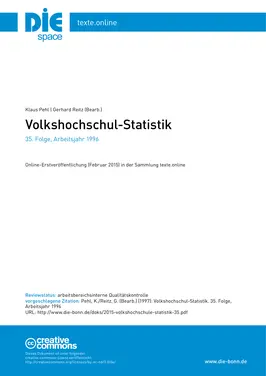 Volkshochschul-Statistik