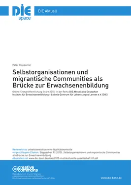 Selbstorganisationen und migrantische Communities als Brücke zur Erwachsenenbildung
