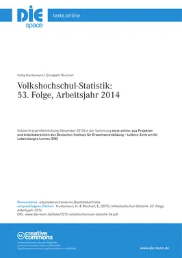 Volkshochschul-Statistik