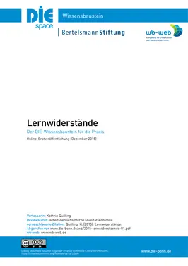 Lernwiderstände