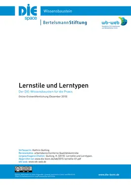 Lernstile und Lerntypen