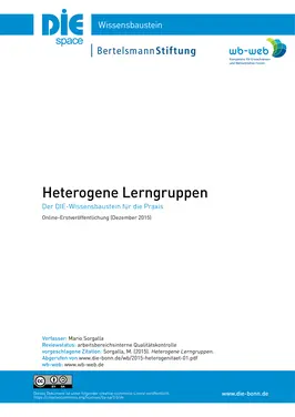 Heterogene Lerngruppen