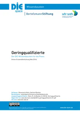 Geringqualifizierte