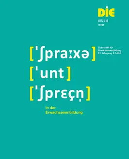 Sprache und Sprechen in der Erwachsenenbildung