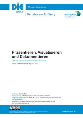 Präsentieren, Visualisieren und Dokumentieren