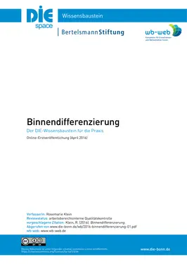 Binnendifferenzierung