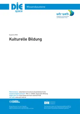 Kulturelle Bildung