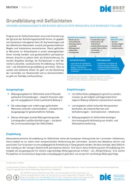 Grundbildung mit Geflüchteten / Basic education with refugees