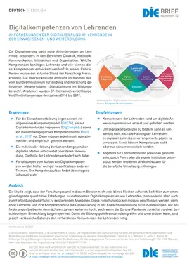 Digitalkompetenzen von Lehrenden / Digital skills of teachers