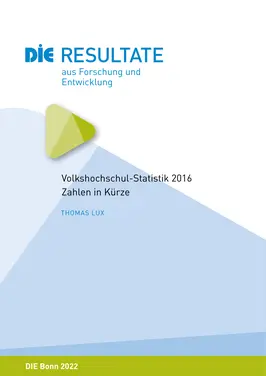 Volkshochschul-Statistik 2016 Zahlen in Kürze