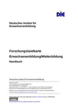 Forschungslandkarte Erwachsenenbildung/Weiterbildung