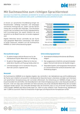 Mit Suchmaschine zum richtigen Sprachlerntext / Find the right language learning text with a search engine