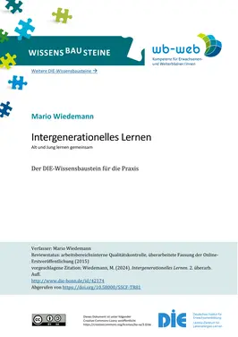 Intergenerationelles Lernen