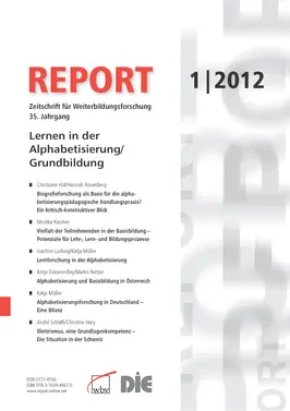 Lernen in der Alphabetisierung/Grundbildung