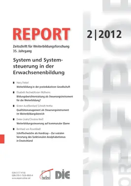 System und Systemsteuerung in der Erwachsenenbildung